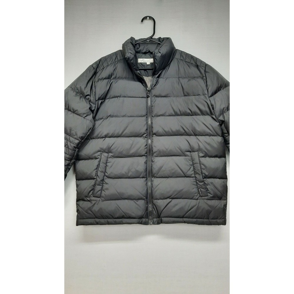 Kenneth Cole New York Men's Warm Down Puffer Coat Jacket Black Medium